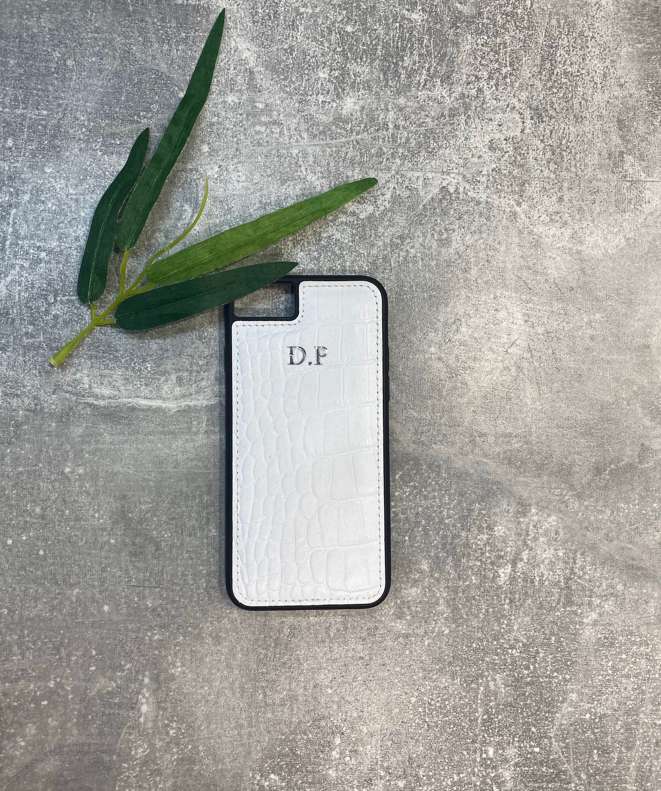 Personalized iPhone SE 2020 Leather Phone Case: Pebble Grain Cover