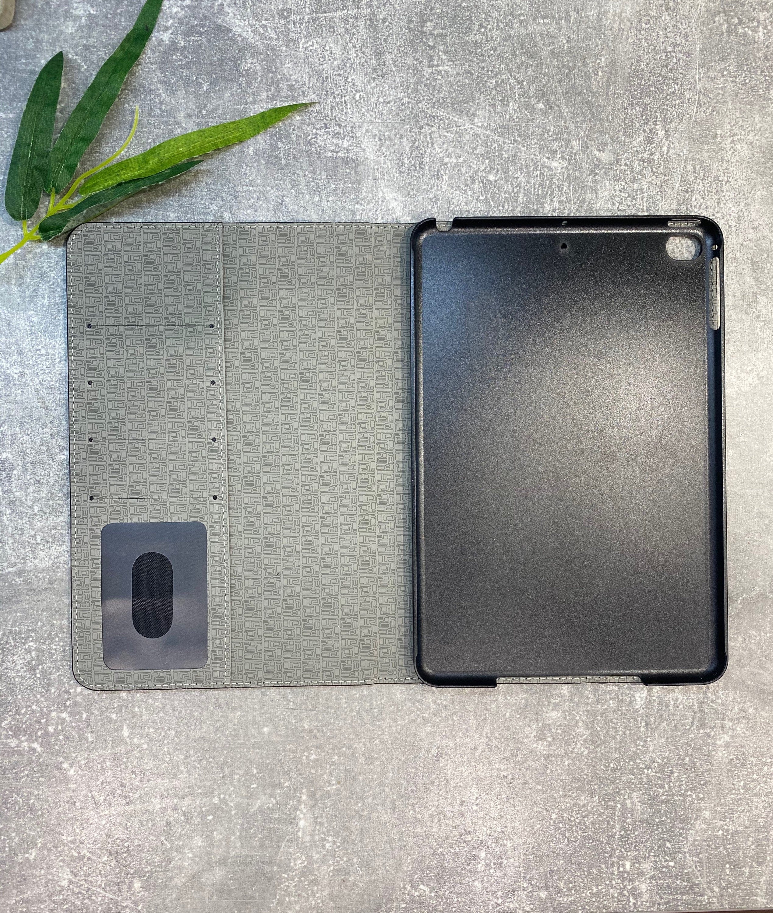 Personalized Black Croc PU Leather iPad Mini 6 Case