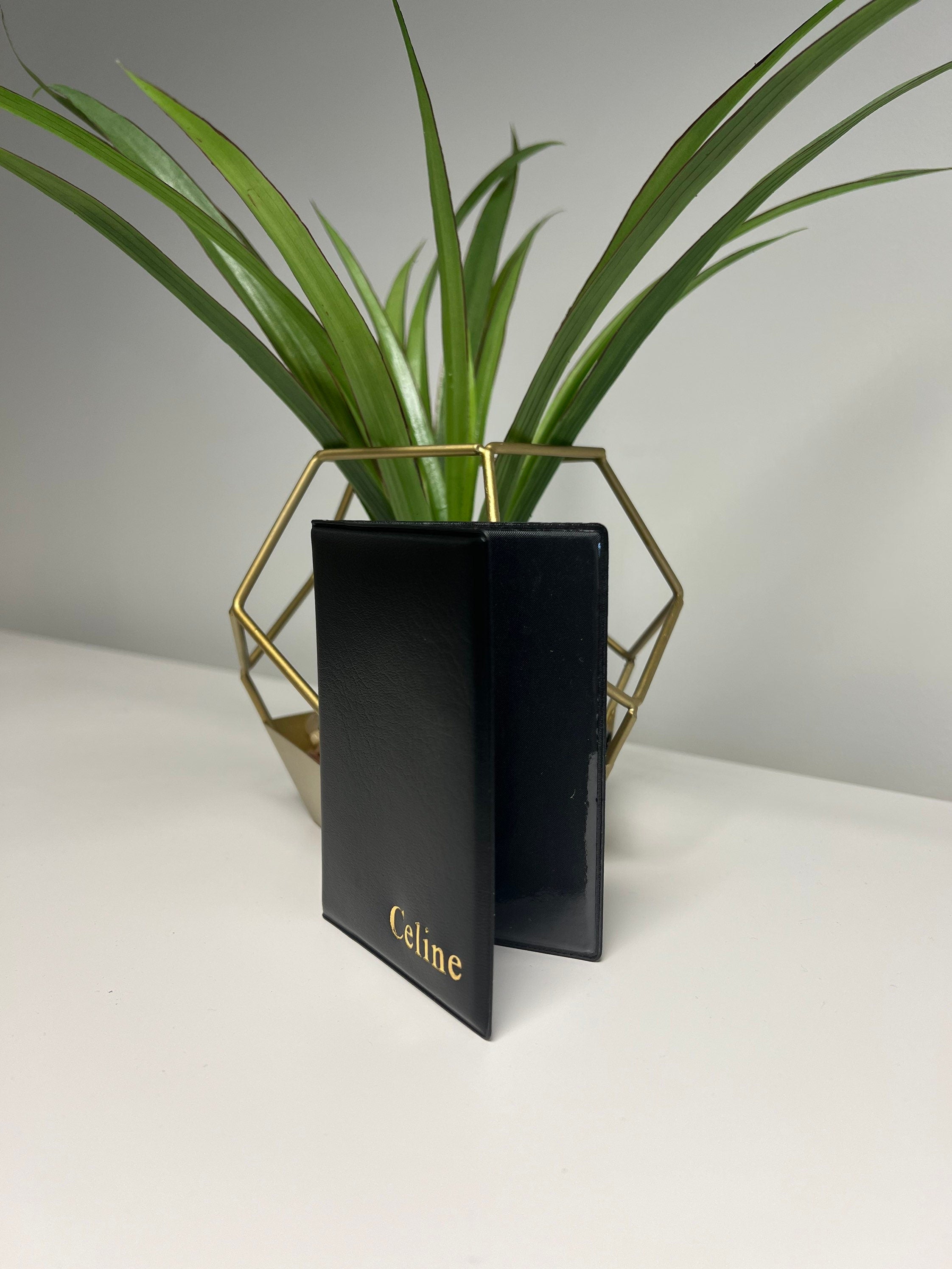 Personalized Black PU Leather Travel Card Holder: Oyster Card Wallet