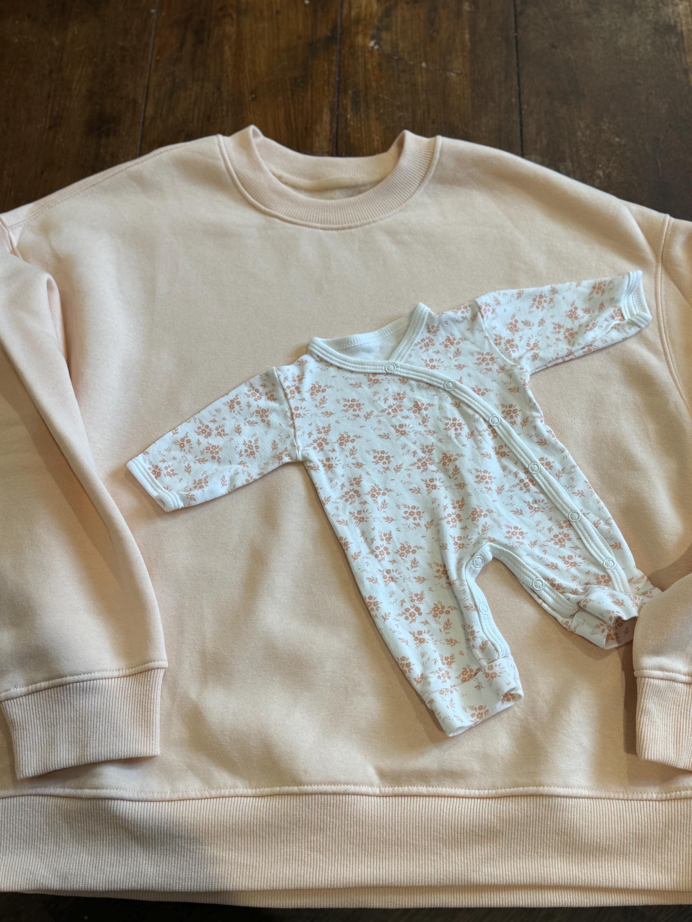 MAMA sweater using treasured memory fabric