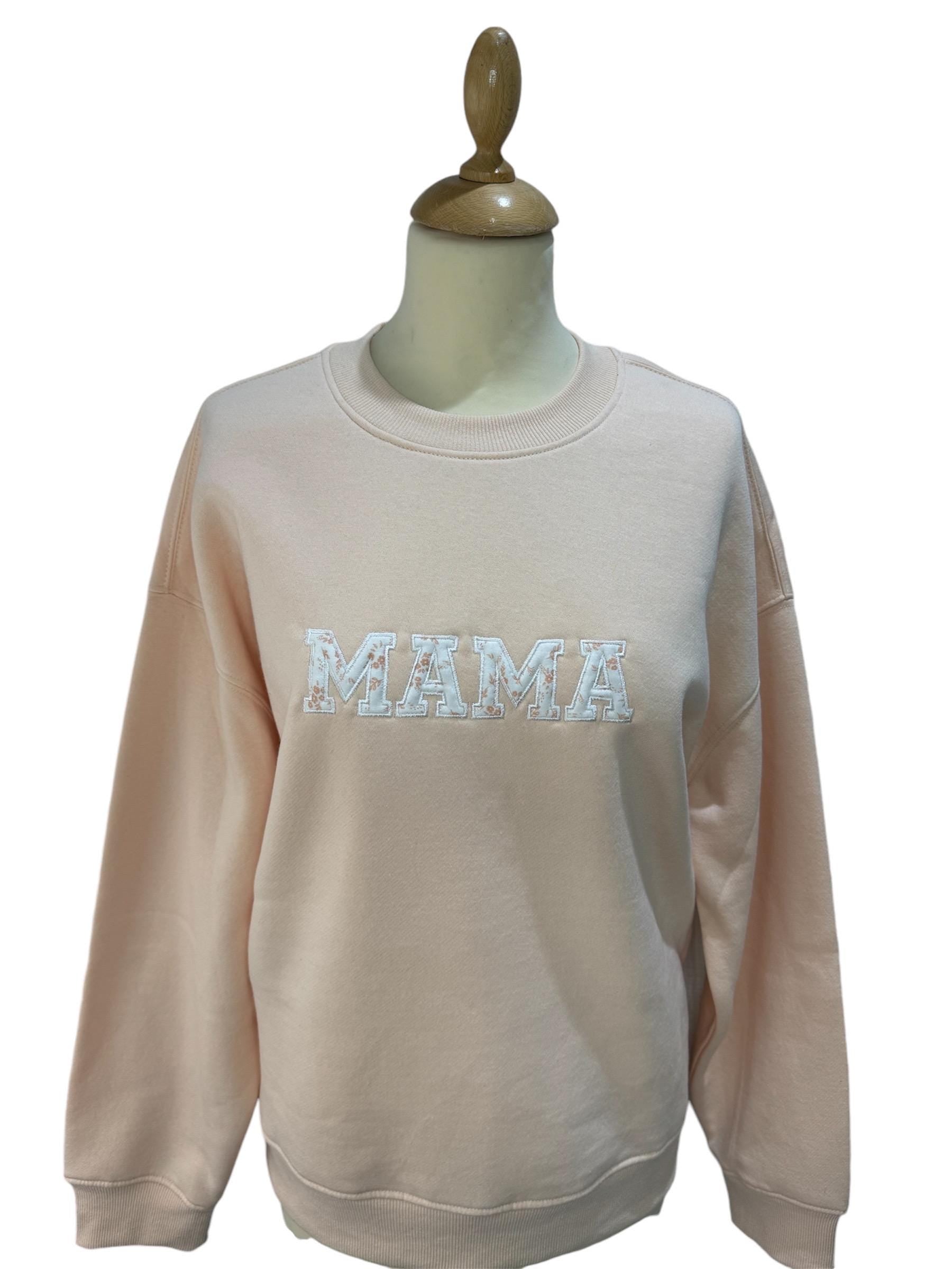 MAMA sweater using treasured memory fabric