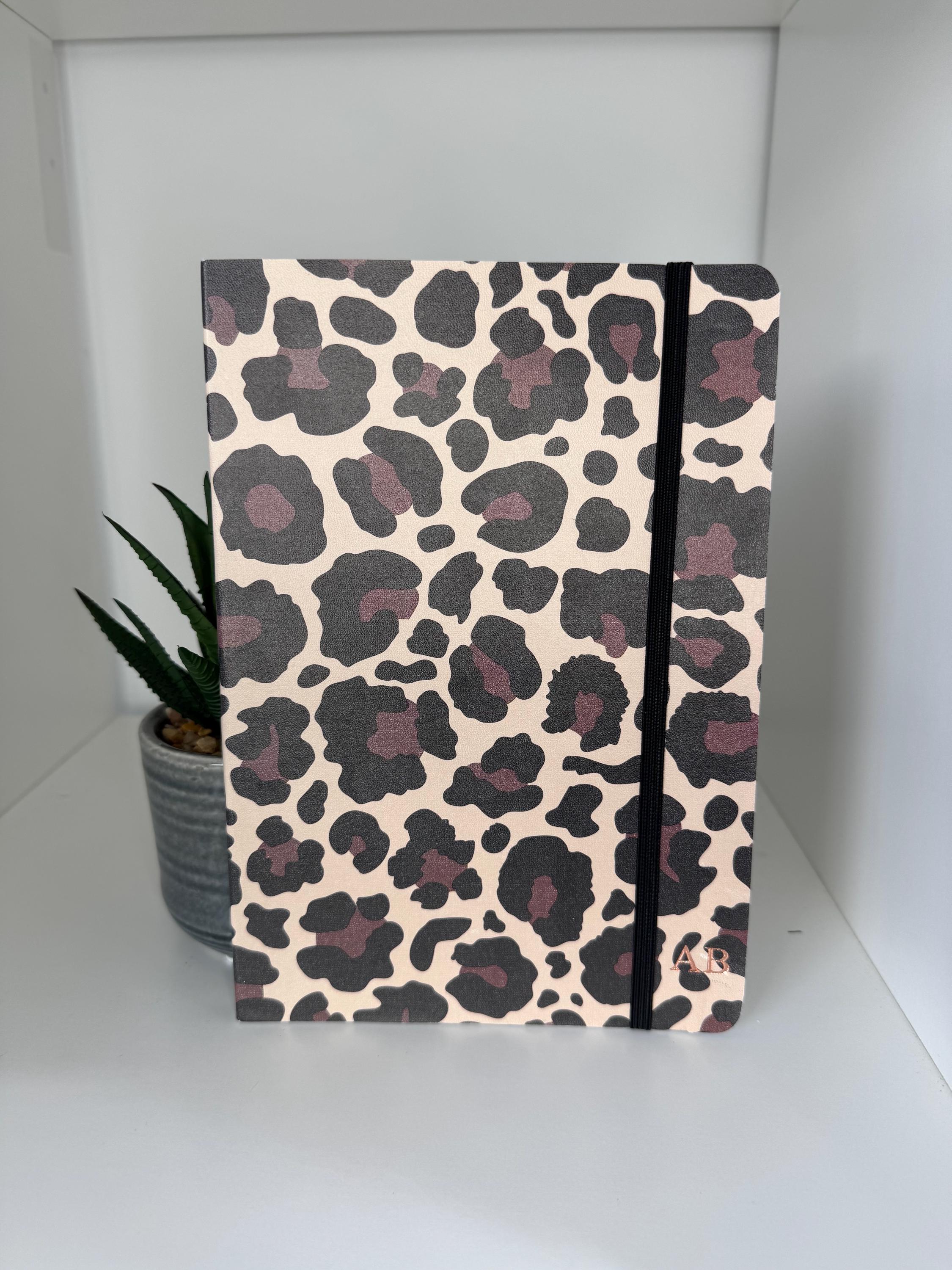 A5 hard back Note Book With Lined Sheets Personalised With any Initials Or Name