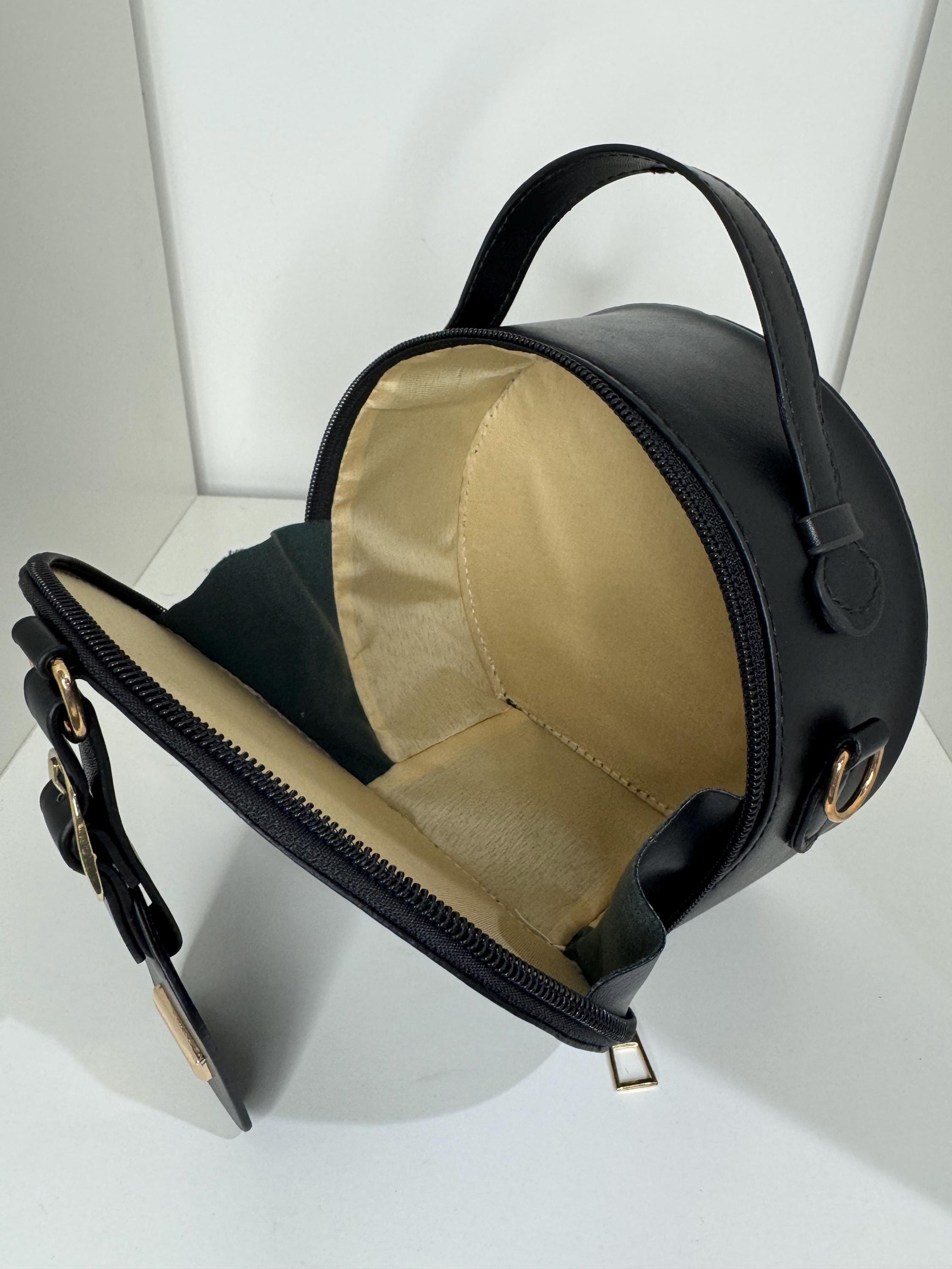 Personalized Black Croc Print Bag: PU Leather Crossbody