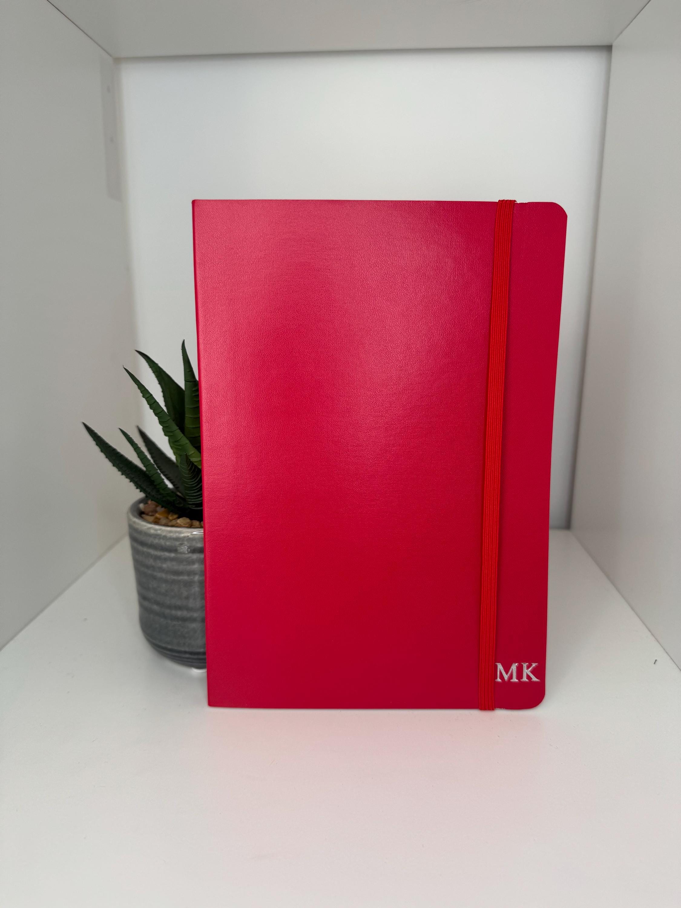 A5 hard back Note Book With Lined Sheets Personalised With any Initials Or Name