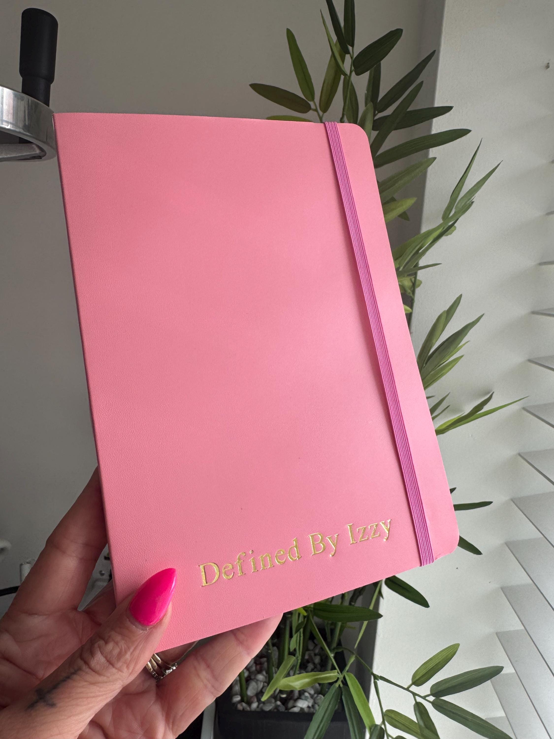 A5 hard back Note Book With Lined Sheets Personalised With any Initials Or Name