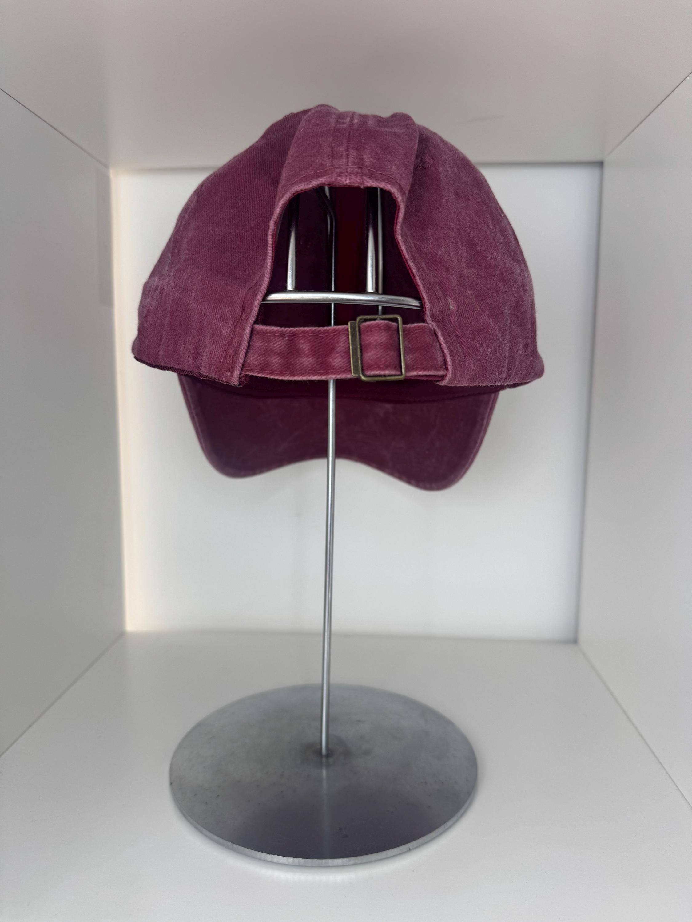 Always Hungry Embroidered Cap – Vintage Washed Burgundy Dad Hat