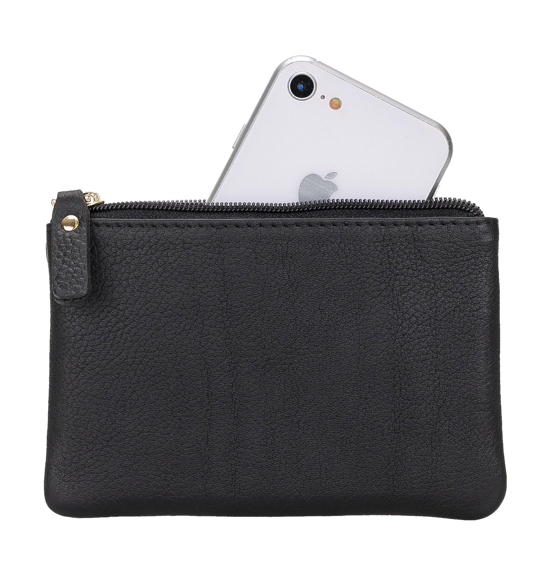Genuine leather purse, clutch bag | personalised with your initials or name - PersonalisebyLisa