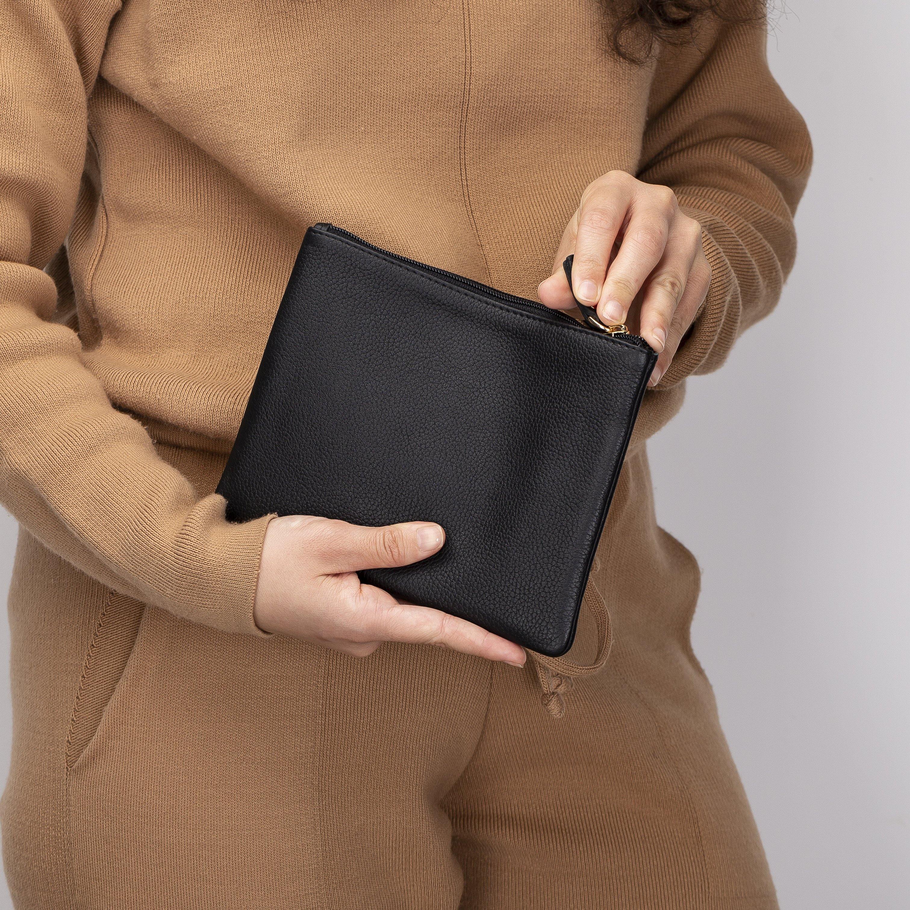 Genuine leather purse, clutch bag | personalised with your initials or name - PersonalisebyLisa