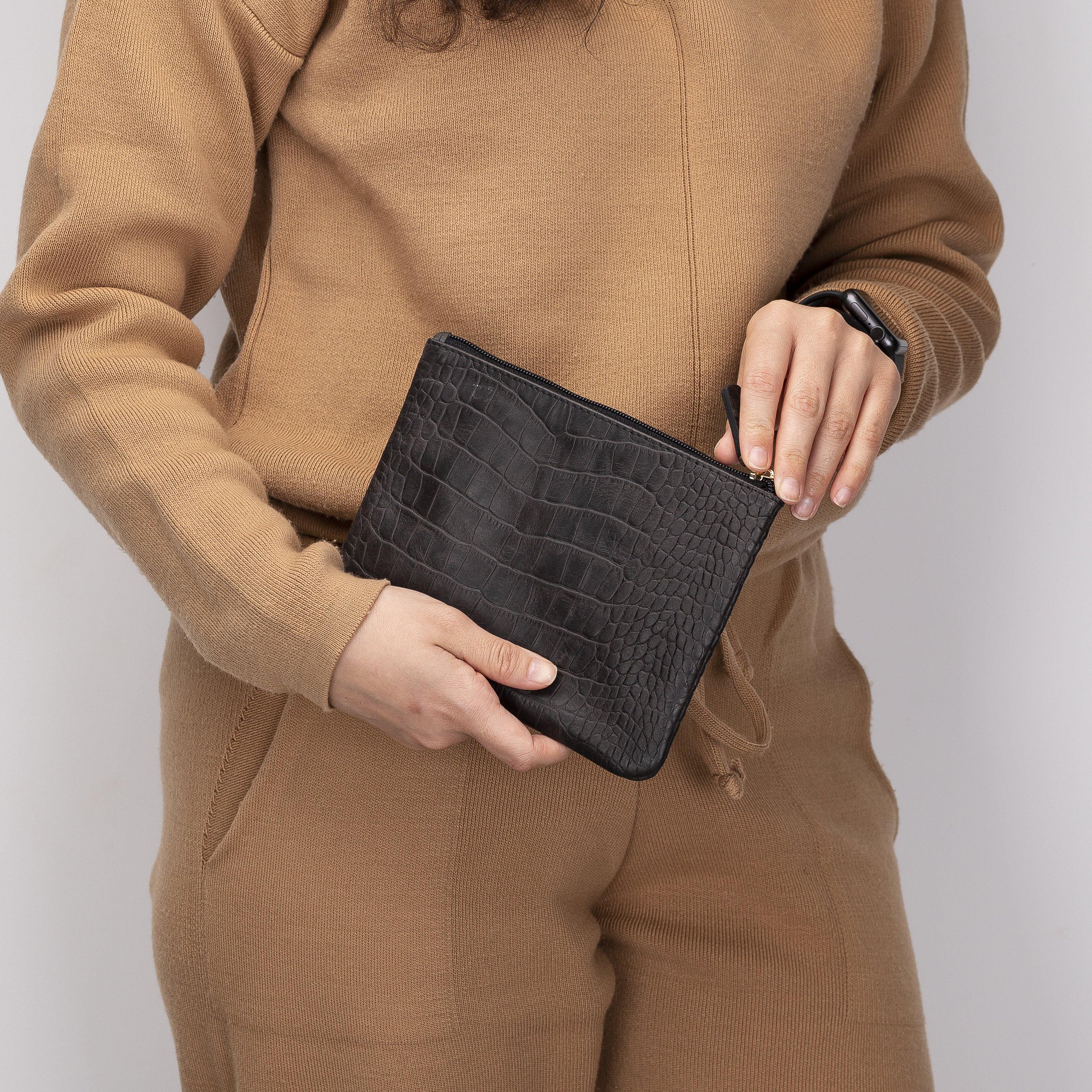 Genuine leather purse, clutch bag | personalised with your initials or name - PersonalisebyLisa