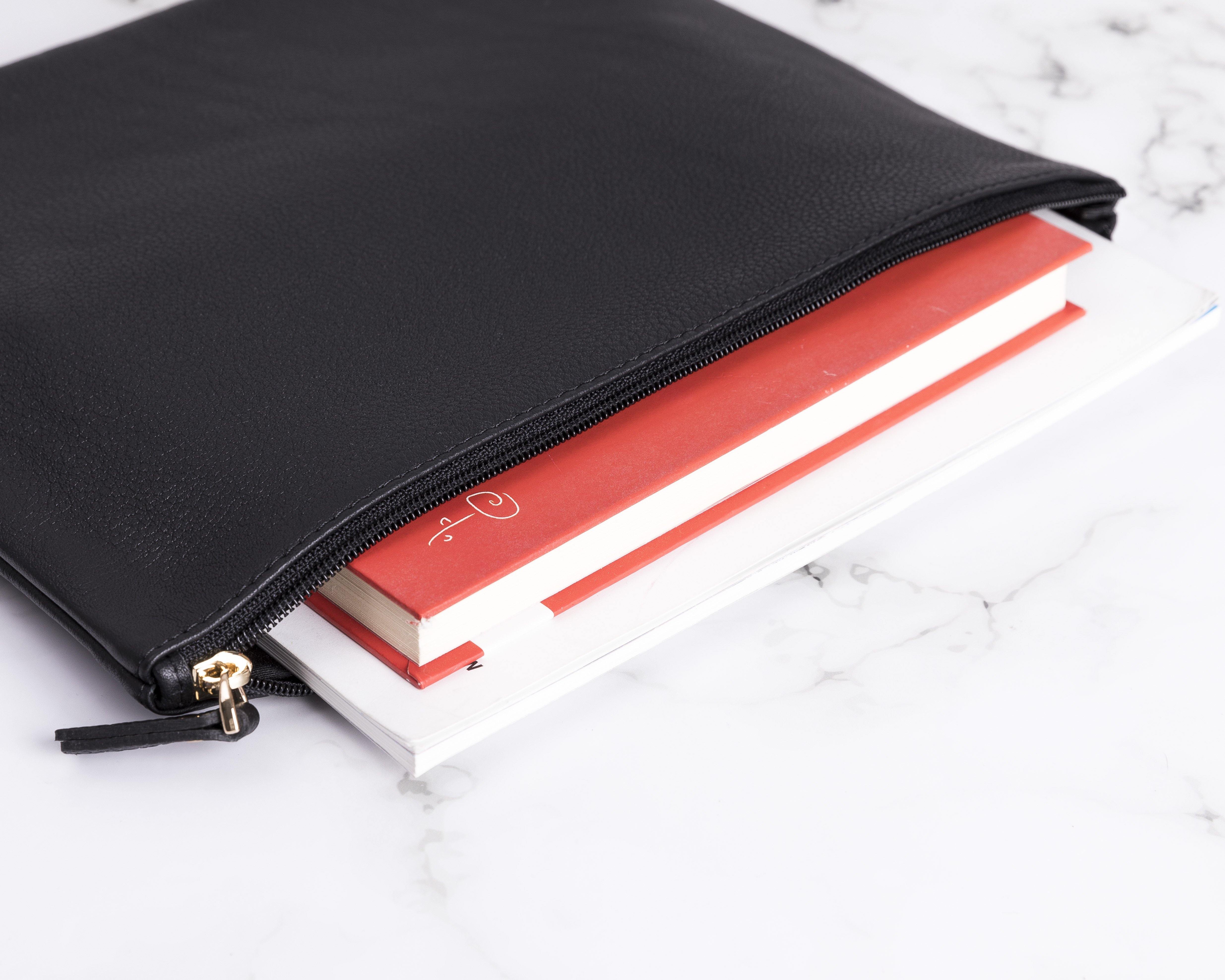 Genuine leather purse, clutch bag | personalised with your initials or name - PersonalisebyLisa