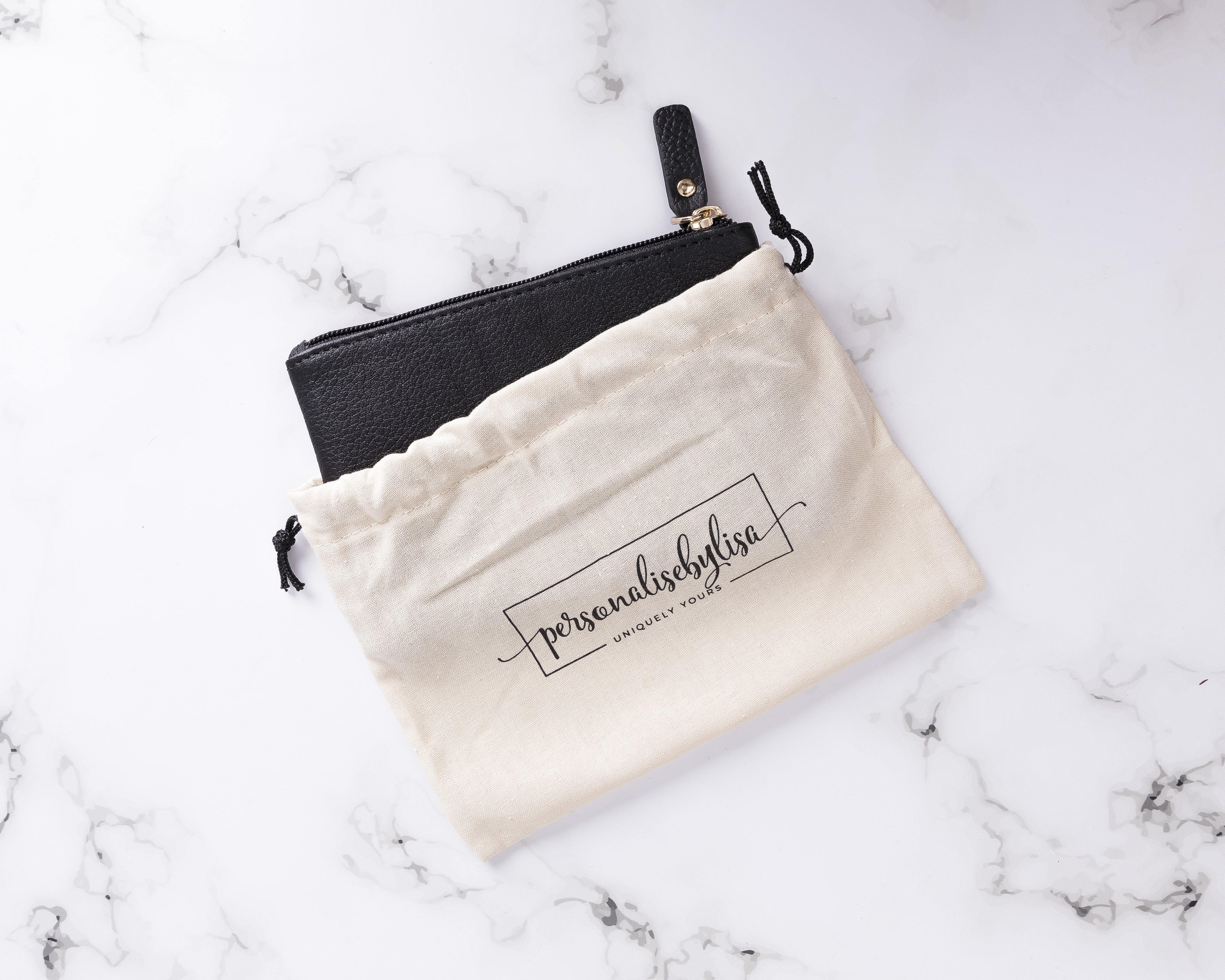 Genuine leather purse, clutch bag | personalised with your initials or name - PersonalisebyLisa
