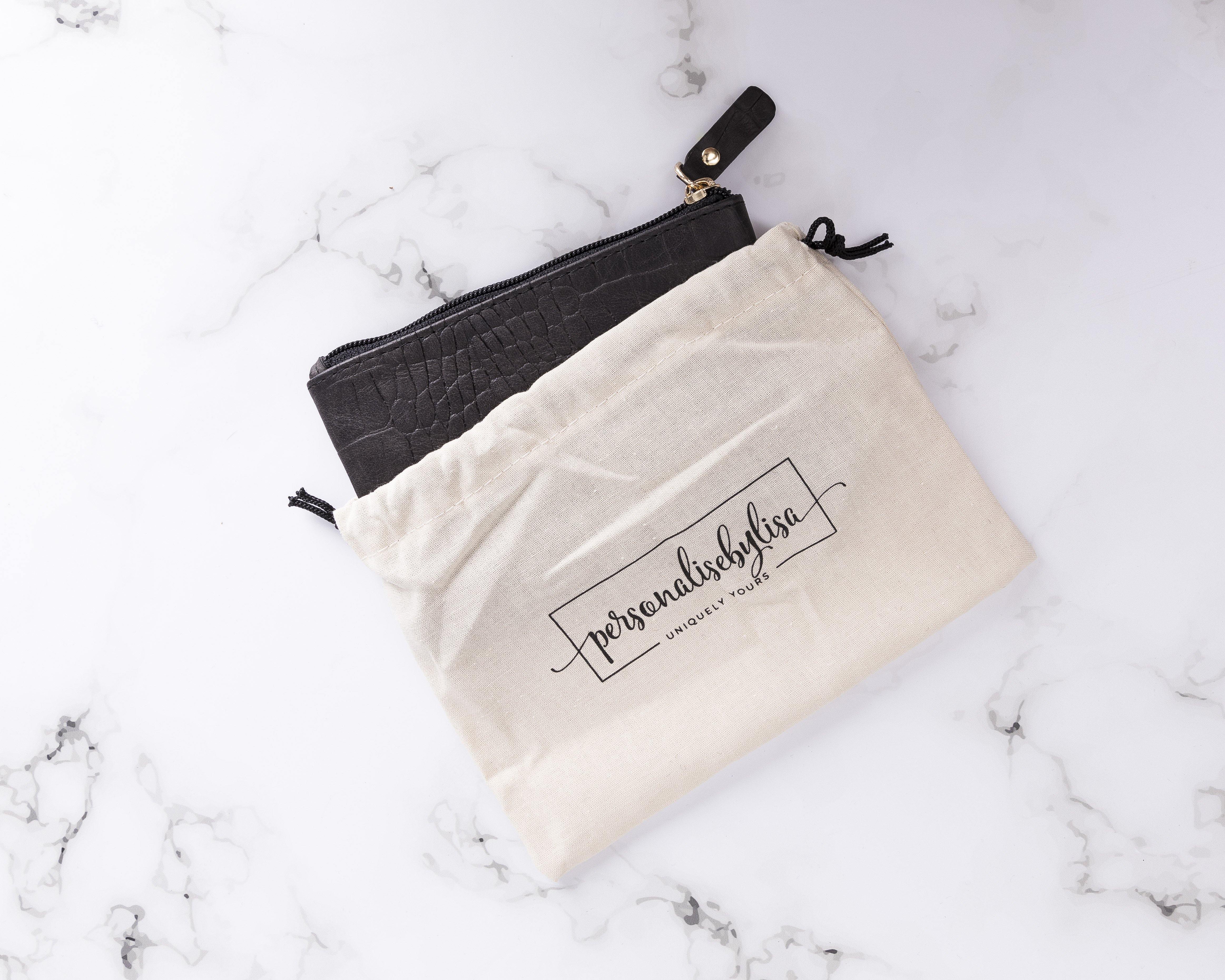 Genuine leather purse, clutch bag | personalised with your initials or name - PersonalisebyLisa