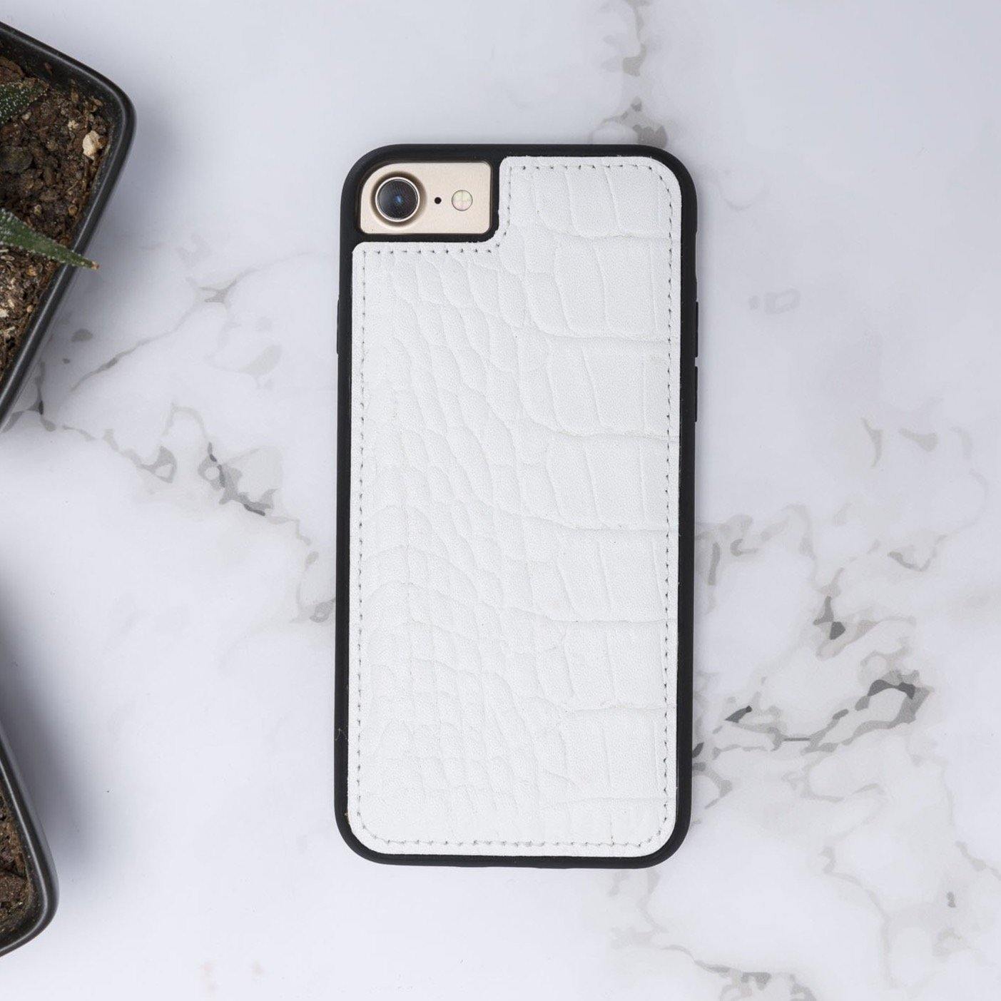 iPhone 7/8 PLUS genuine leather phone case personalised with name or initials - PersonalisebyLisa