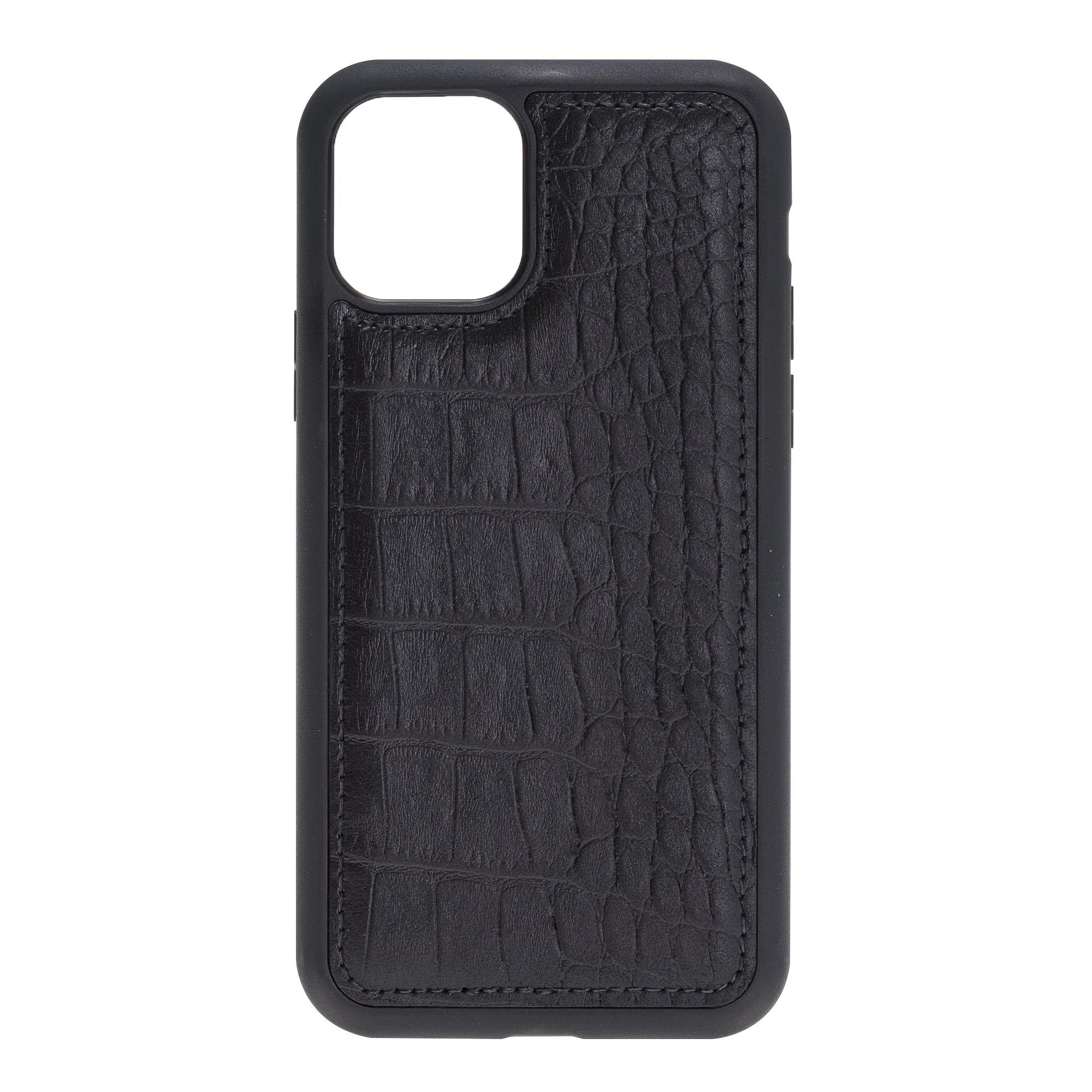 iPhone 12, 12 Mini, 12 Pro, 12 Pro Max genuine leather phone case personalised with name or initials - PersonalisebyLisa