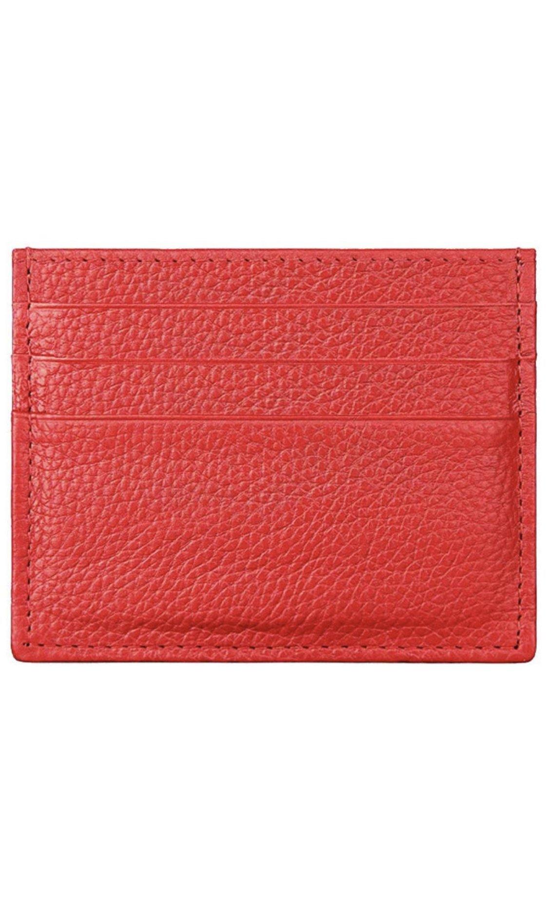 Leather business and credit card holder/wallet personalised with your name or initials - PersonalisebyLisa
