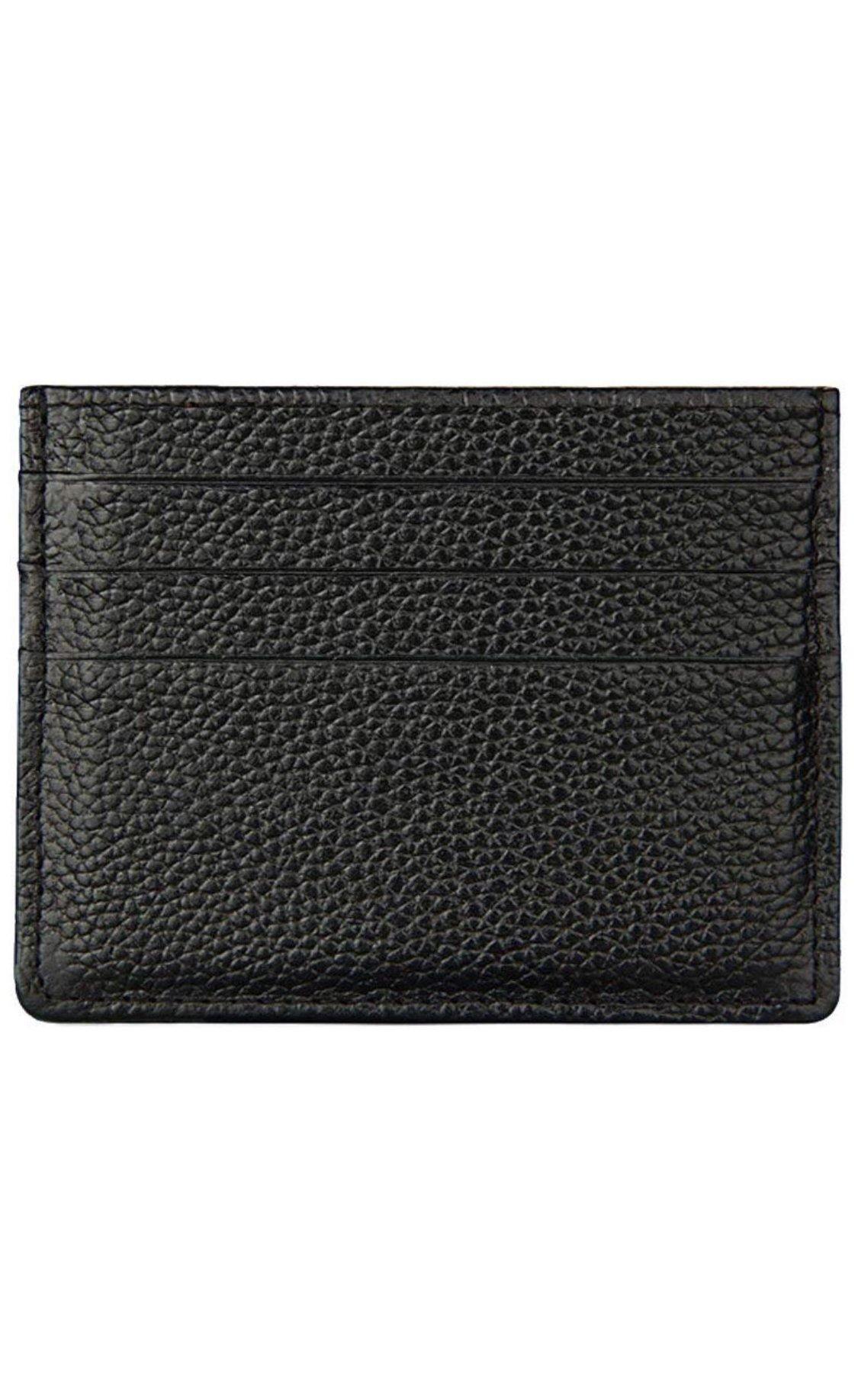 Leather business and credit card holder/wallet personalised with your name or initials - PersonalisebyLisa