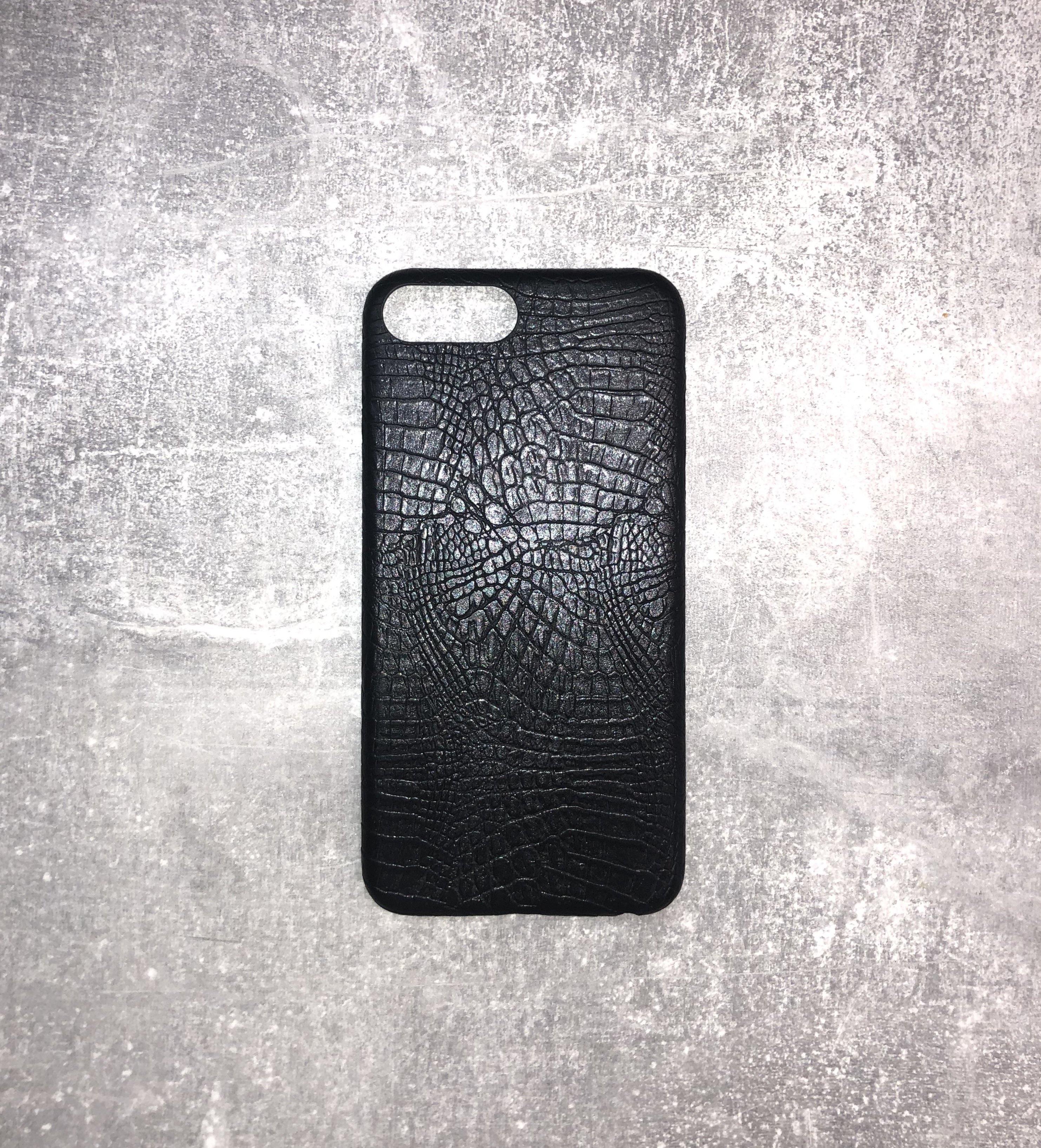 iPhone 7/8 & 7/8 Plus PU leather croc skin style case - PersonalisebyLisa