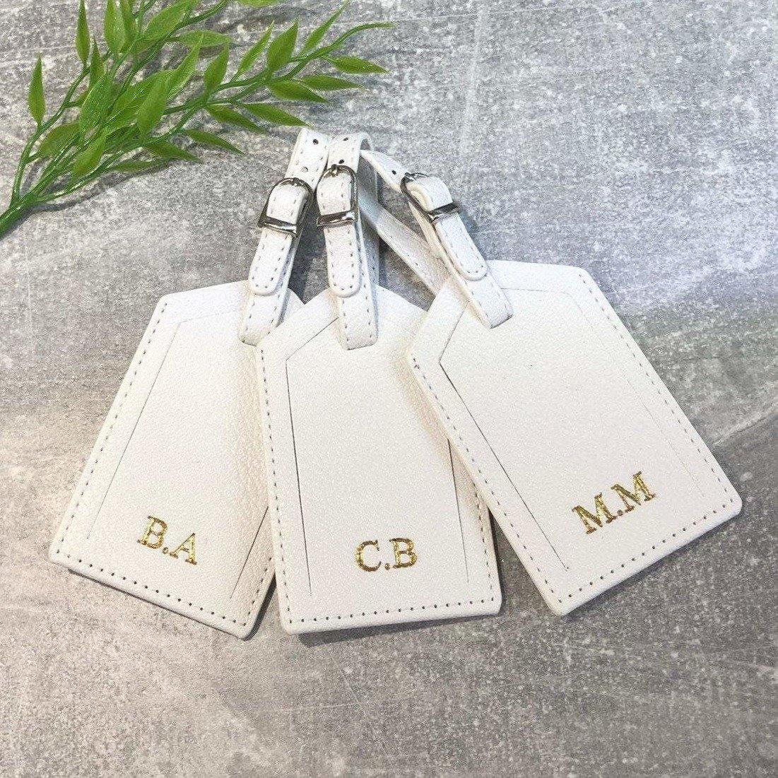 Personalised pu leather luggage tags | wedding gift | travel tags | travel accessories - PersonalisebyLisa