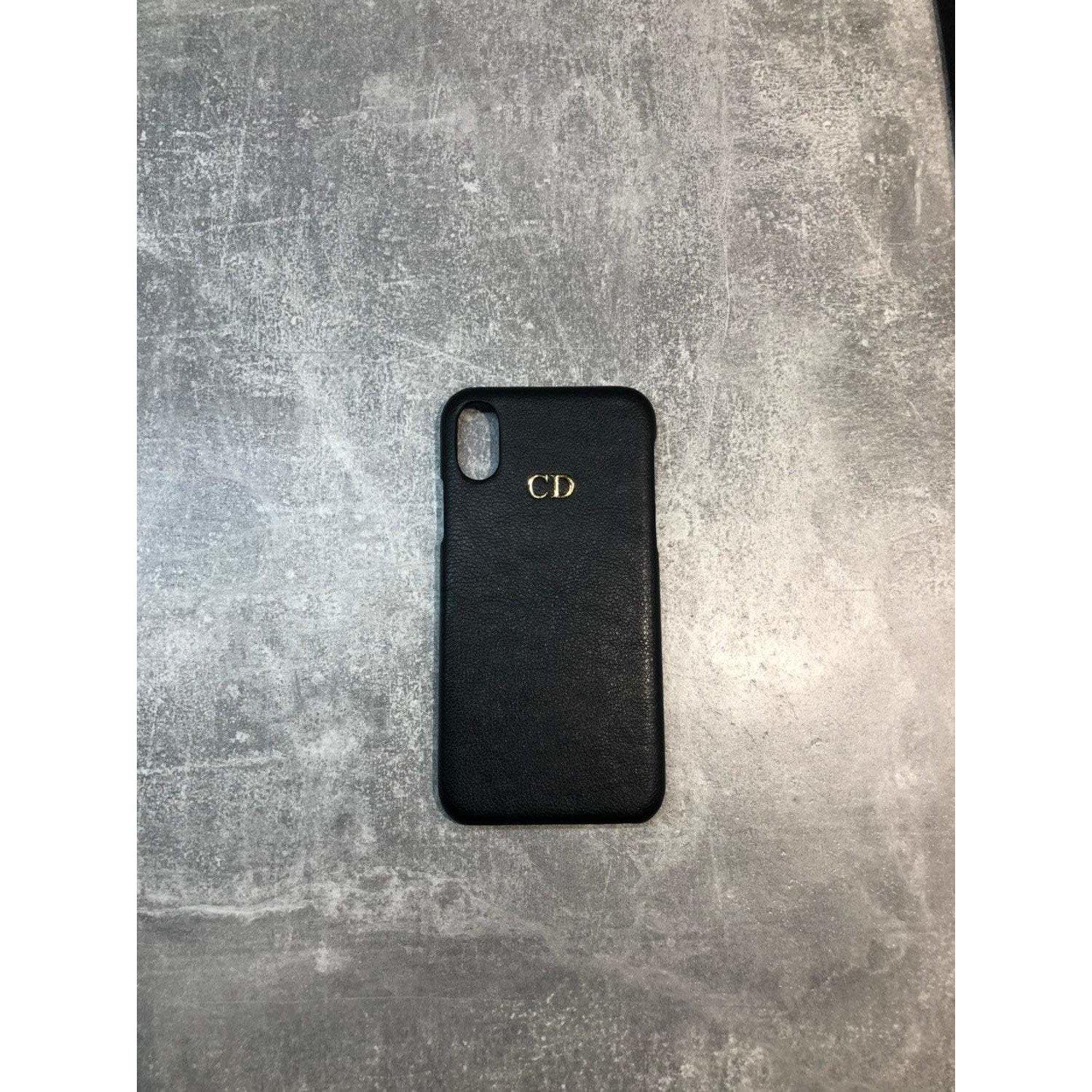 iPhone XR pu leather case personalised with name or initials - PersonalisebyLisa
