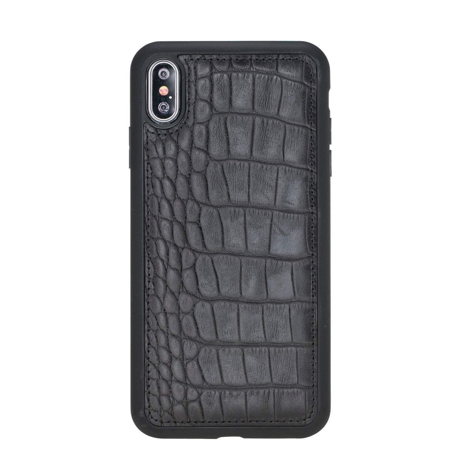 iPhone XR genuine leather phone case personalised with name or initials - PersonalisebyLisa