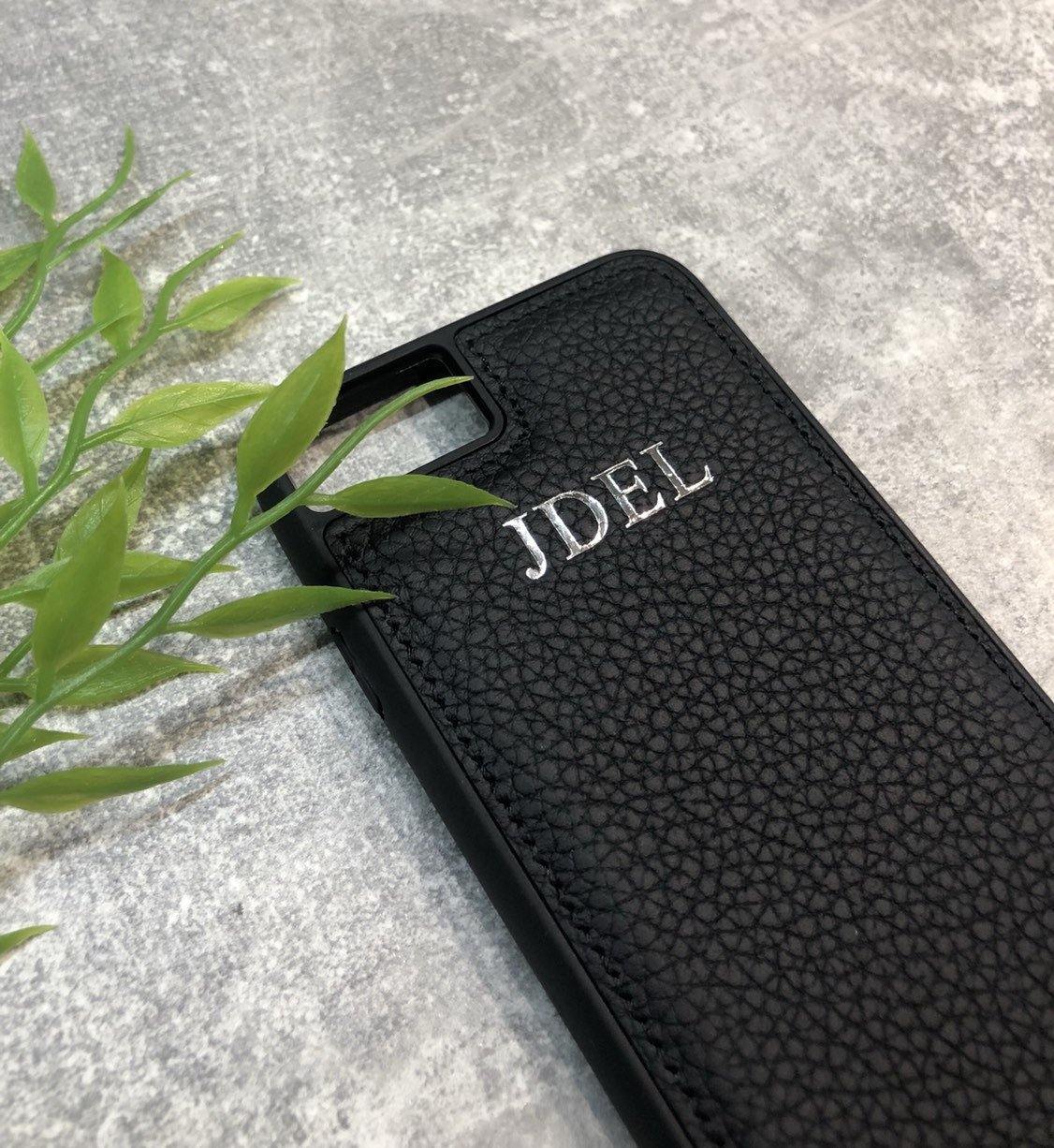 iPhone SE 2020 genuine leather phone case personalised with name or initials - PersonalisebyLisa