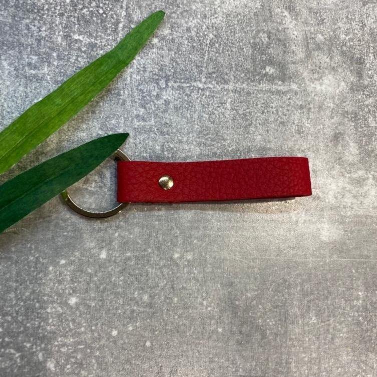 Genuine Leather keyring 6cm | personalised with initials or name - PersonalisebyLisa
