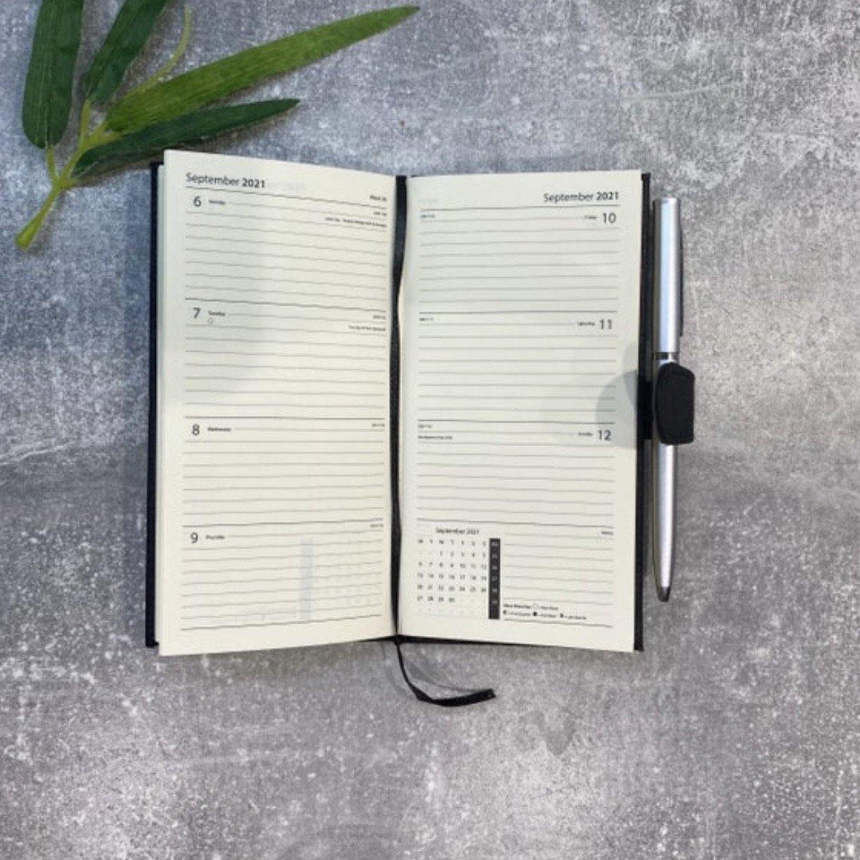Pocket 2021 diary | Week to view | Personalised With Your Initials Or Name - PersonalisebyLisa