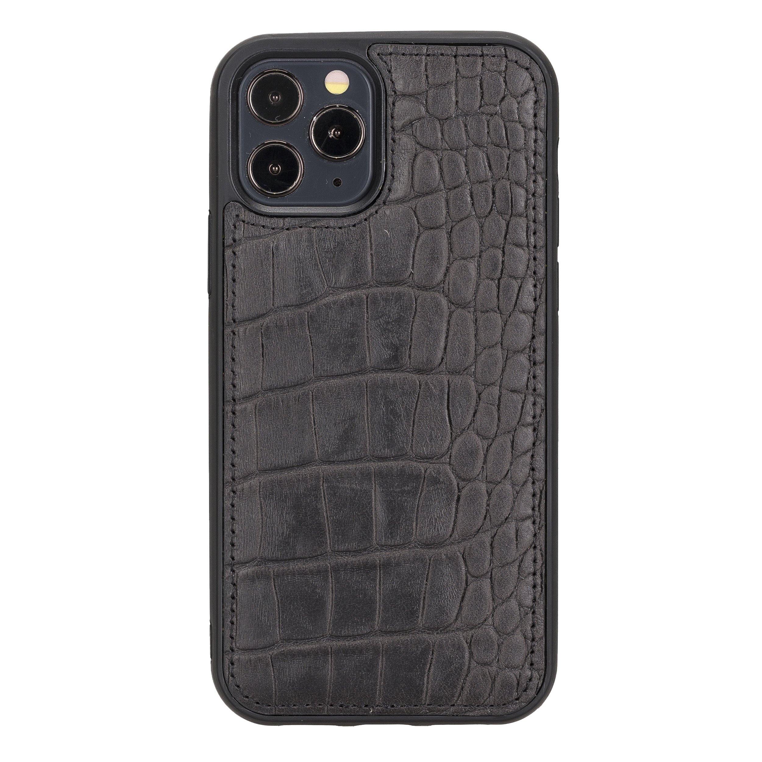 iPhone 12, 12 Mini, 12 Pro, 12 Pro Max genuine leather phone case personalised with name or initials - PersonalisebyLisa