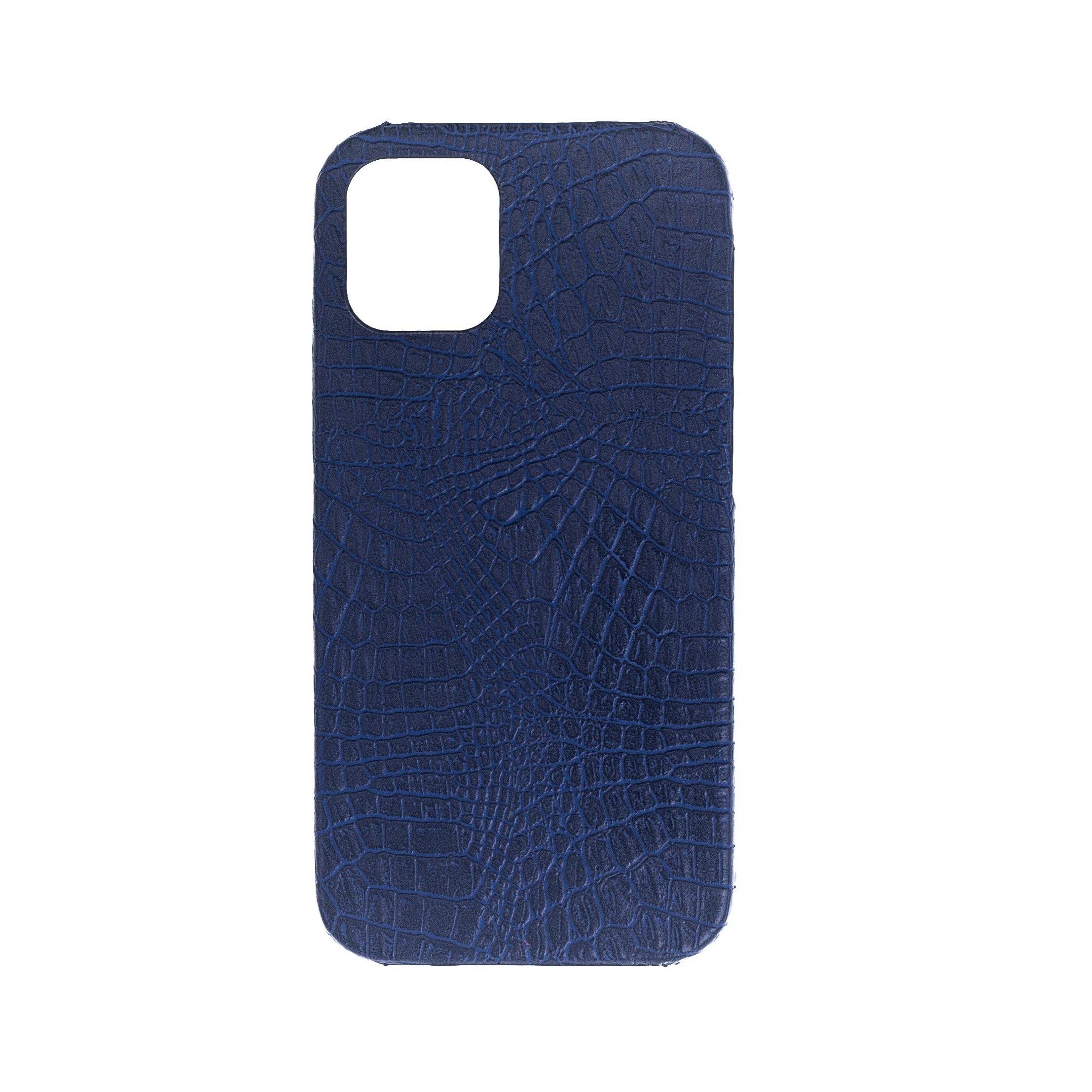 iPhone 12, 12 Mini, 12 Pro, 12 Pro Max PU leather croc style phone case personalised with name or initials | phone case | customised phone cover - PersonalisebyLisa